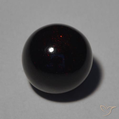 Opale nero Multicolore naturale da 2.50 ct, Sfera, Opaco