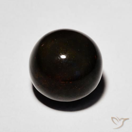 Opale nero Multicolore naturale da 2.00 ct, Sfera, Opaco