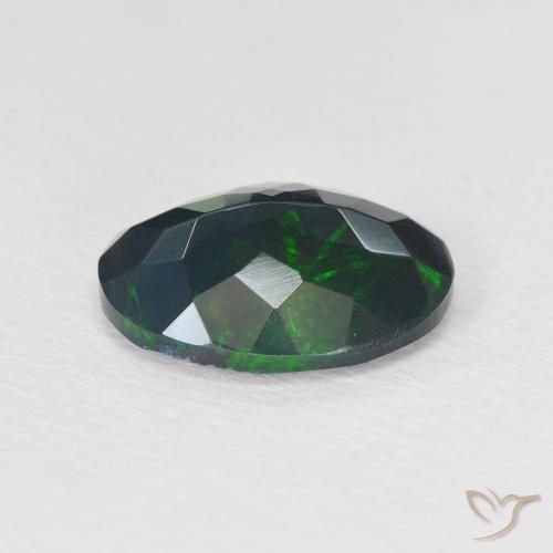 Opale nero Multicolore naturale da 1.86 ct, Ovale, Traslucido