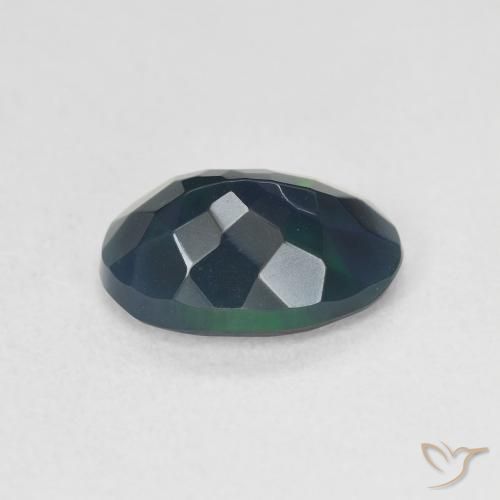 Opale nero Multicolore naturale da 1.45 ct, Ovale, Traslucido