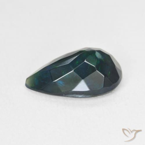 Opale nero Multicolore naturale da 2.17 ct, Forma a pera, Traslucido