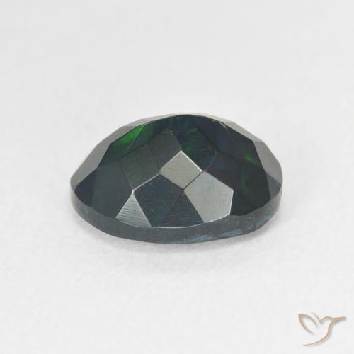 Opale nero Multicolore naturale da 1.38 ct, Ovale, Traslucido