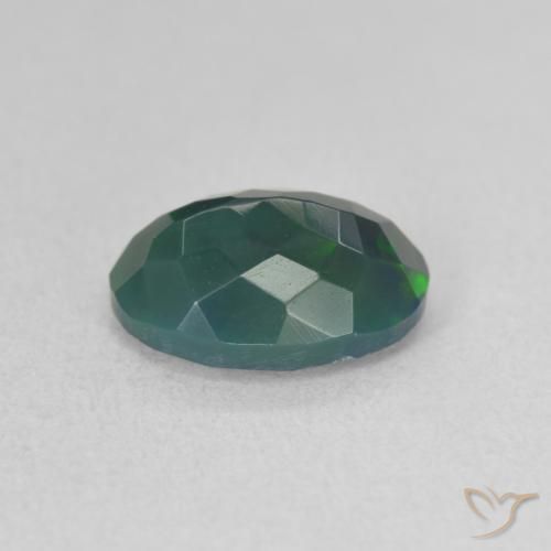 Opale nero Multicolore naturale da 1.31 ct, Ovale, Traslucido