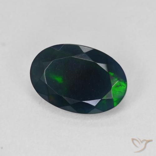 Opale nero Multicolore naturale da 2.04 ct, Ovale, Traslucido