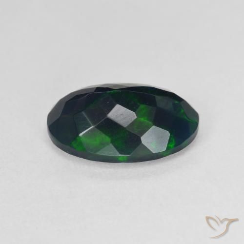 Opale nero Multicolore naturale da 2.04 ct, Ovale, Traslucido