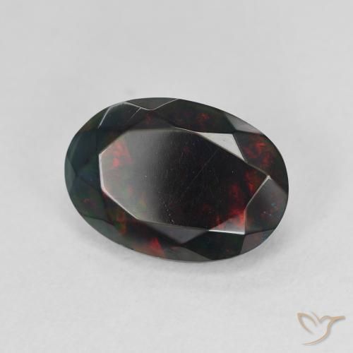 Opale nero Multicolore naturale da 2.23 ct, Ovale, Traslucido