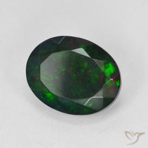Opale nero Multicolore naturale da 2.93 ct, Ovale, Traslucido