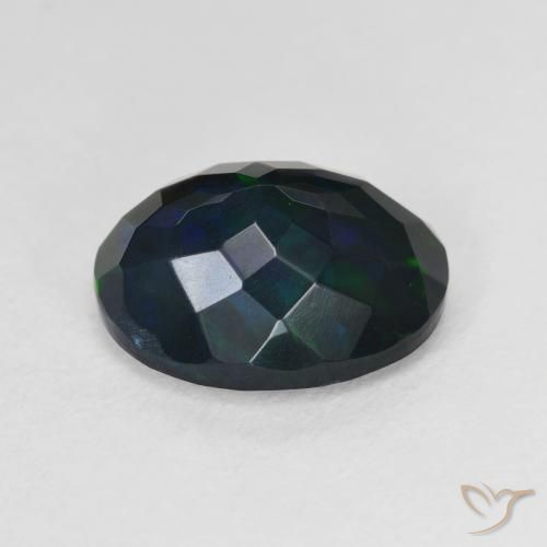 Opale nero Multicolore naturale da 2.93 ct, Ovale, Traslucido
