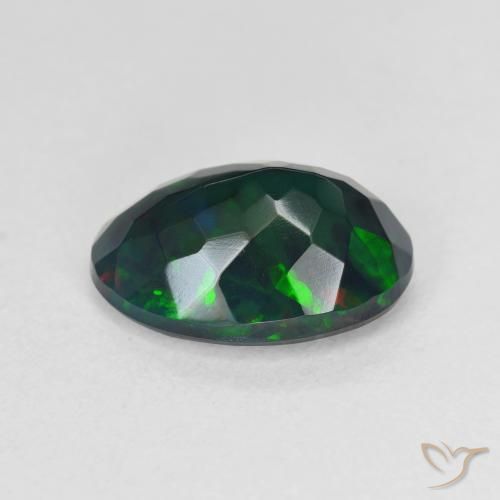 Opale nero Multicolore naturale da 2.37 ct, Ovale, Traslucido