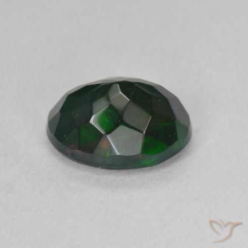 Opale nero Multicolore naturale da 1.17 ct, Ovale, Traslucido