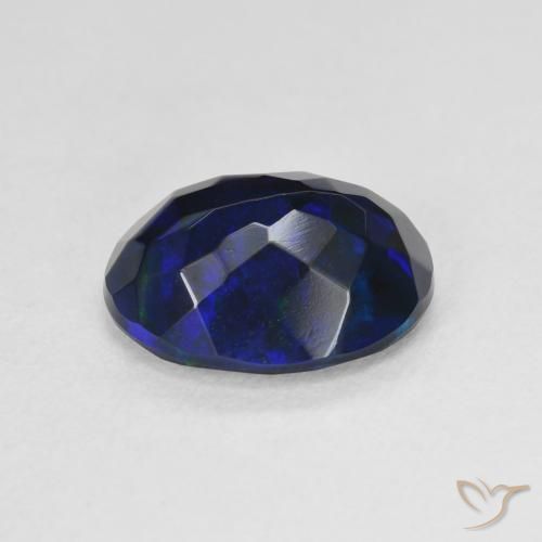 Opale nero Multicolore naturale da 2.18 ct, Ovale, Traslucido