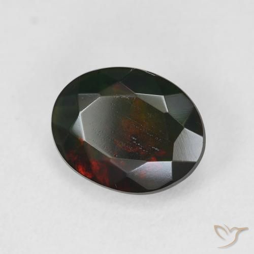 Opale nero Multicolore naturale da 1.69 ct, Ovale, Traslucido