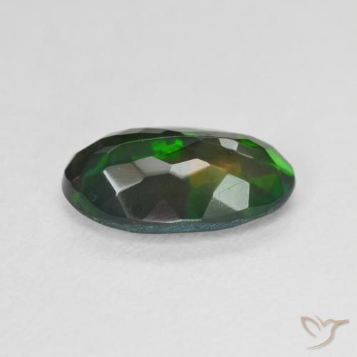 Opale nero Multicolore naturale da 2.10 ct, Ovale, Traslucido