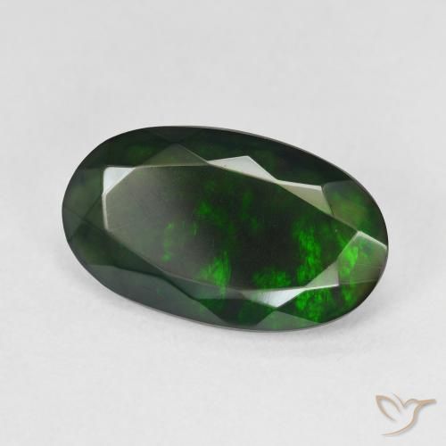 Opale nero Multicolore naturale da 3.33 ct, Ovale, Traslucido