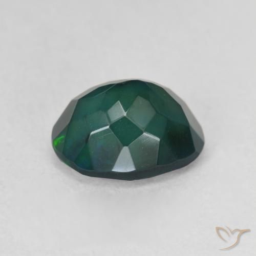 Opale nero Multicolore naturale da 1.38 ct, Ovale, Traslucido