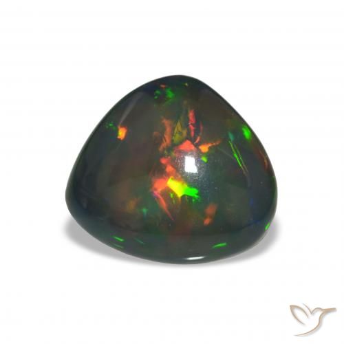 Opale nero Multicolore naturale da 7.00 ct, Taglio a fantasia, Opaco