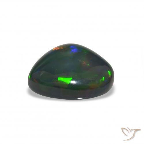 Opale nero Multicolore naturale da 7.00 ct, Taglio a fantasia, Opaco