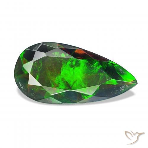 Opale nero Multicolore naturale da 2.04 ct, Forma a pera, Opaco