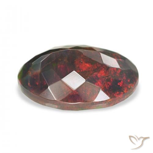 Opale nero Multicolore naturale da 2.66 ct, Ovale, Opaco
