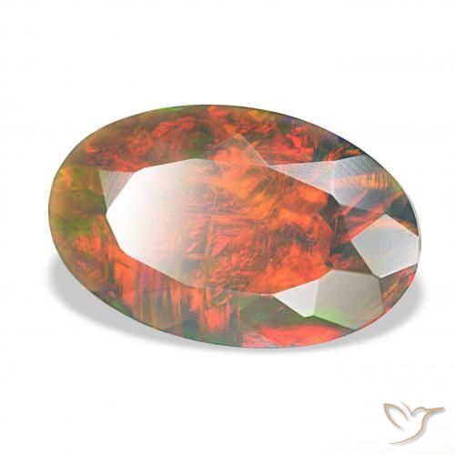 Opale nero Multicolore naturale da 2.75 ct, Ovale, Opaco