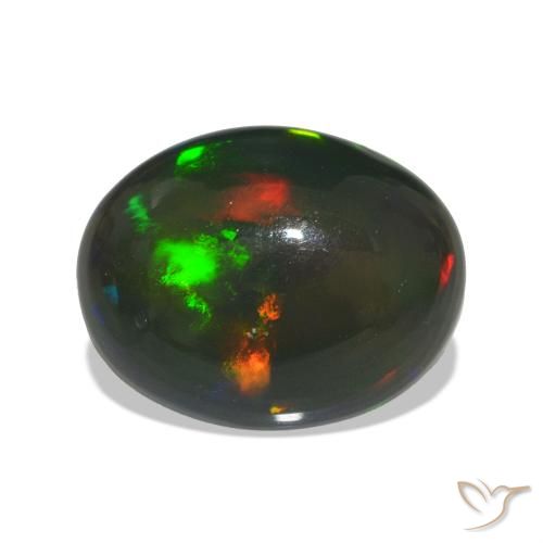 Opale nero Multicolore naturale da 2.78 ct, Ovale, Traslucido