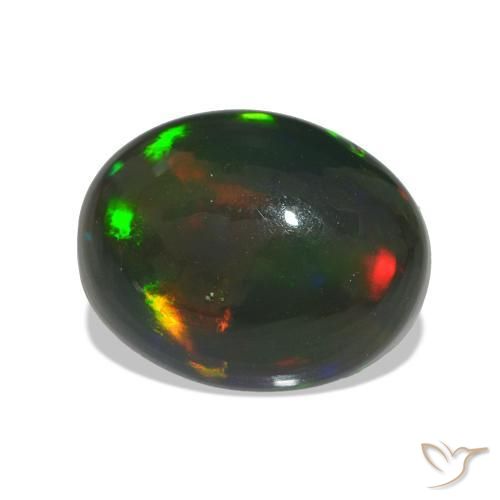 Opale nero Multicolore naturale da 2.78 ct, Ovale, Traslucido