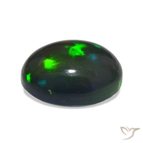 Opale nero Multicolore naturale da 2.78 ct, Ovale, Traslucido
