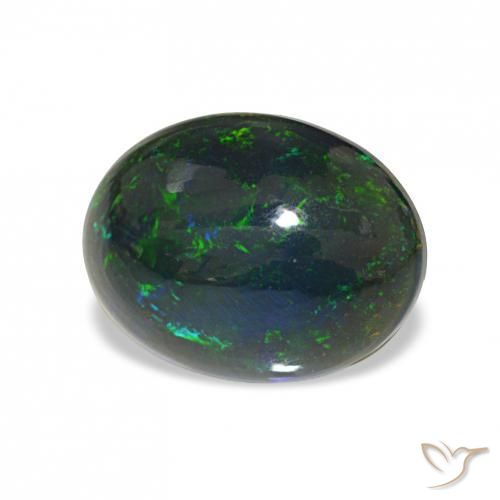 Opale nero Multicolore naturale da 2.61 ct, Ovale, Opaco