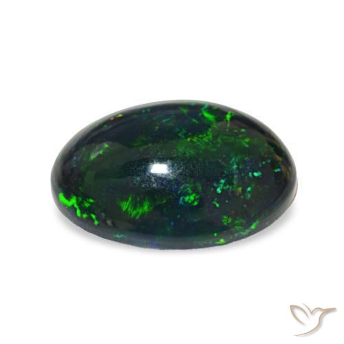 Opale nero Multicolore naturale da 2.61 ct, Ovale, Opaco