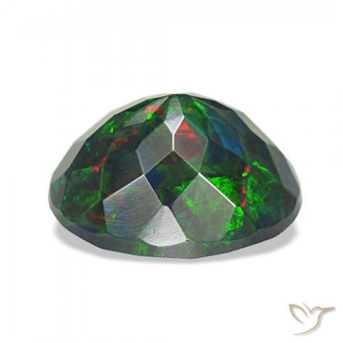 Opale nero Multicolore naturale da 2.12 ct, Ovale, Opaco