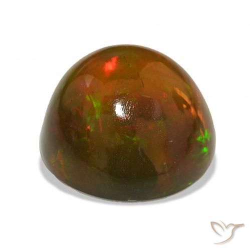 Opale nero Multicolore naturale da 11.06 ct, Rotondo, Opaco