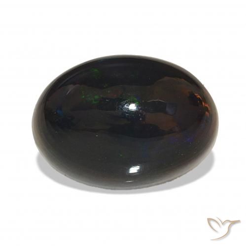 Opale nero Multicolore naturale da 5.61 ct, Ovale, Opaco