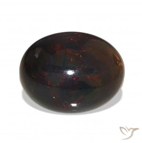 Opale nero Multicolore naturale da 5.11 ct, Ovale, Opaco
