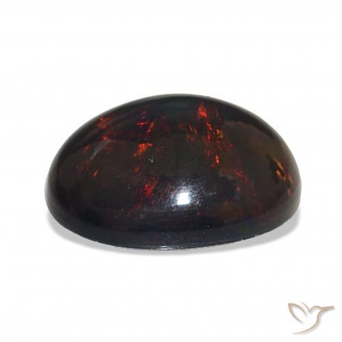 Opale nero Multicolore naturale da 5.11 ct, Ovale, Opaco