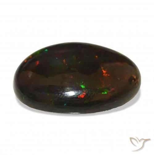 Opale nero Multicolore naturale da 13.11 ct, Ovale, Opaco