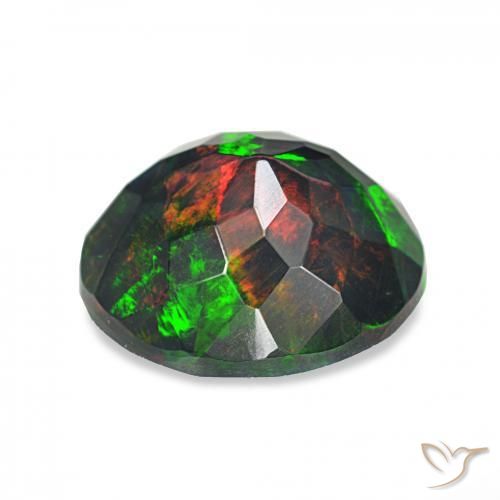 Opale nero Multicolore naturale da 1.71 ct, Ovale, Opaco