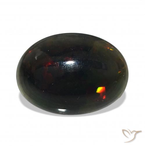 Opale nero Multicolore naturale da 2.37 ct, Ovale, Opaco