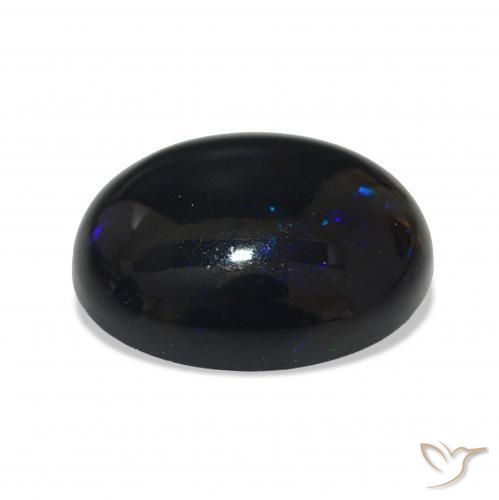 Opale nero Multicolore naturale da 3.38 ct, Ovale, Opaco
