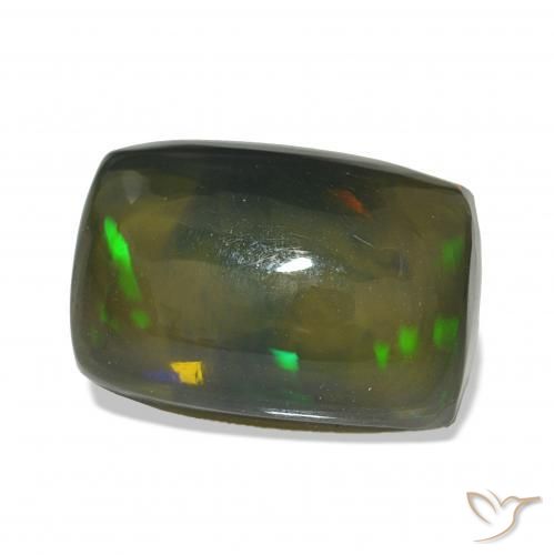 Opale nero Multicolore naturale da 3.11 ct, Cuscino, Opaco