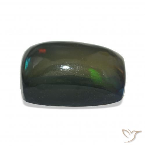 Opale nero Multicolore naturale da 3.11 ct, Cuscino, Opaco