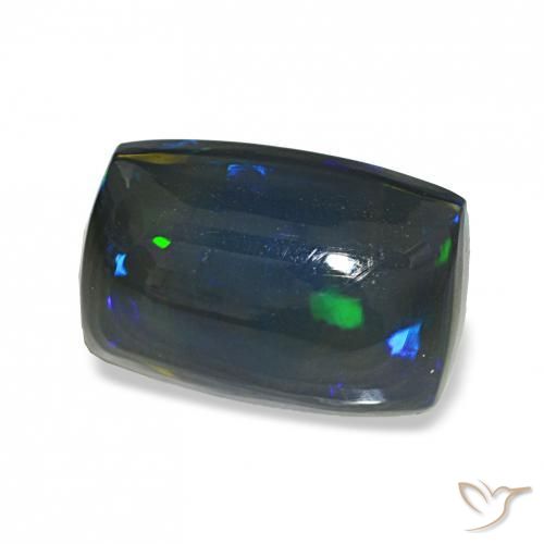 Opale nero Multicolore naturale da 2.77 ct, Cuscino, Trasparente