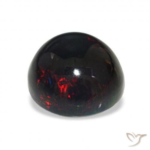 Opale nero Multicolore naturale da 3.82 ct, Rotondo, Opaco