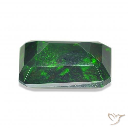 Opale nero Multicolore naturale da 0.97 ct, Ottagonale / Taglio smeraldo, Opaco