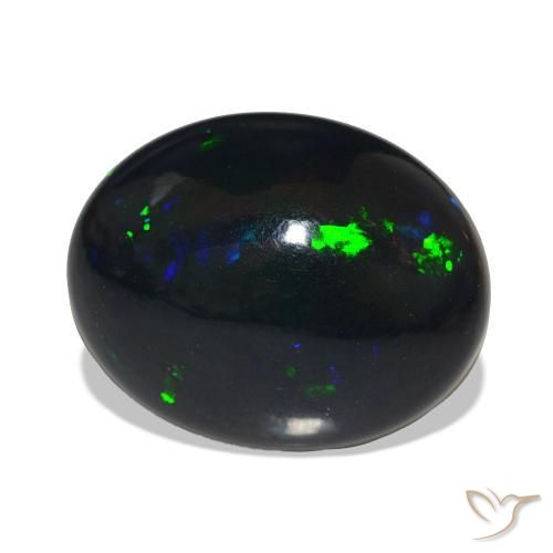 Opale nero Multicolore naturale da 11.99 ct, Ovale, Opaco