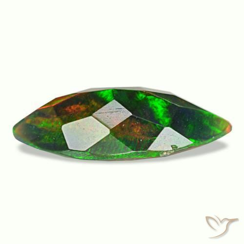 Opale nero naturale multicolore da 1,49 ct, marchesa, opaco