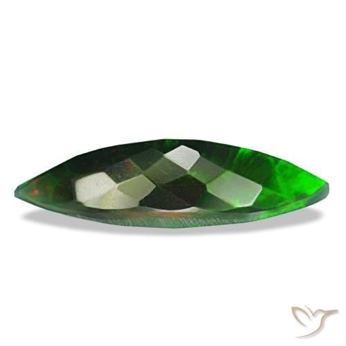 Opale nero naturale multicolore da 2,27 ct, marchesa, opaco