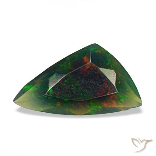 1.16ct multicolore opale nero, fantasia, traslucido