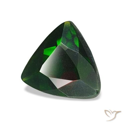 Opale nero naturale multicolore da 1,06 ct, trillion, opaco