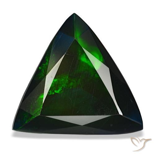 4.82ct multicolore opale nero, trillion, opaco