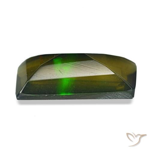 Opale nero naturale multicolore da 2,13 ct, taglio a cuscino, traslucido